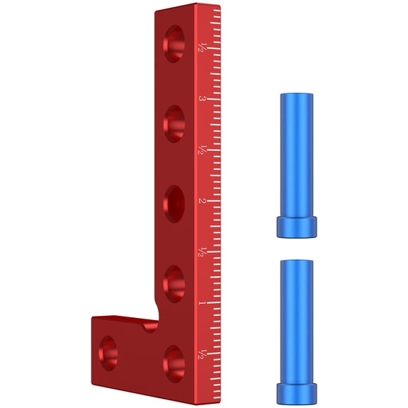 Small Square Center Finder Tool Aluminum Alloy Mini Square Ruler Precise 90° Marking Center Finder Right Angle Edge Marking Tool Portable Woodworking Scriber Measuring Ruler