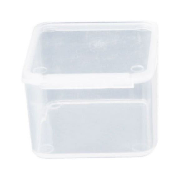 Small Square Clear Plastic Jewelry Storage Boxes Beads Crafts for Case Container