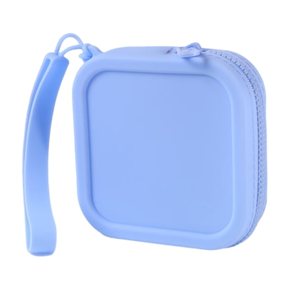 Small Square Coin Purse Light Weight Water Resistant Small Charging Cable Bag