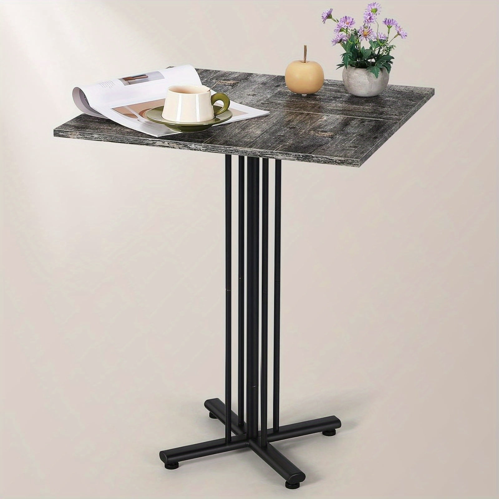 Small Square Dining Table for 2, 23.6 Inch Modern Kitchen Table with ...