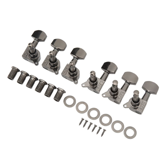 Small Square Fully Enclosed Locking Tuners 3L 3R Metal String Tuning Pegs Guitar Accessories
