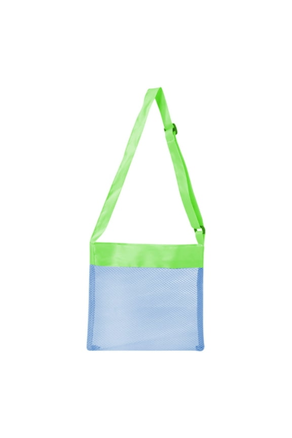 Small Square Mesh Beach Bag for Holding Toys,Sand Towels Tote for Kids Seashell Collecting,Swimming Accessories for Boys and Girls