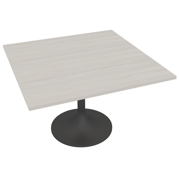 Small Square Pedestal Table With Tulip Base 42" Meeting Room Table