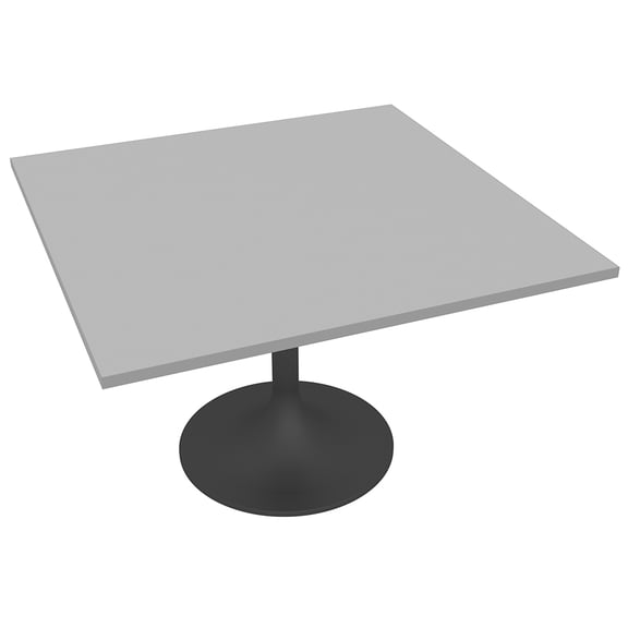 Small Square Pedestal Table With Tulip Base 42" Meeting Room Table