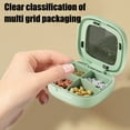 thumbnail image 1 of Small Square Pill Organizer with Transparent Lid, Daily Medication Management Box, Compact Medicine Storage for Personal Use(Green), 1 of 6