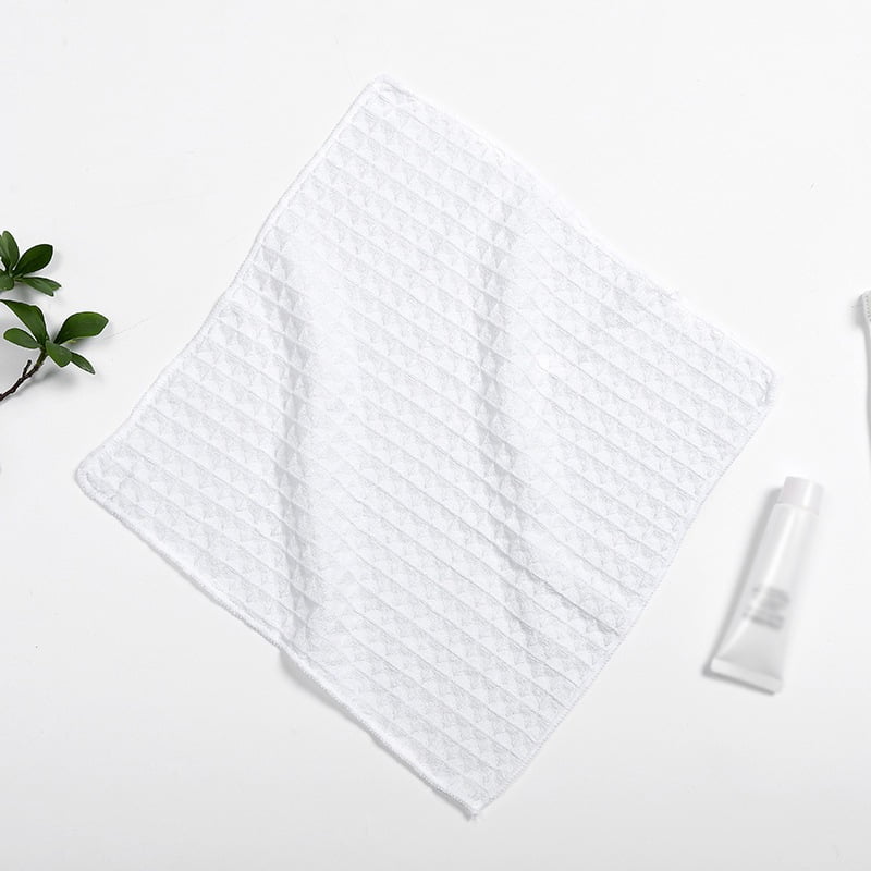 Small Square Towel Fade-Resistant Cotton Washcloths, Strong Water  Absorption Waffle Small Towel Baby Bath Towel Gift Towel, 30 * 30cm, White
