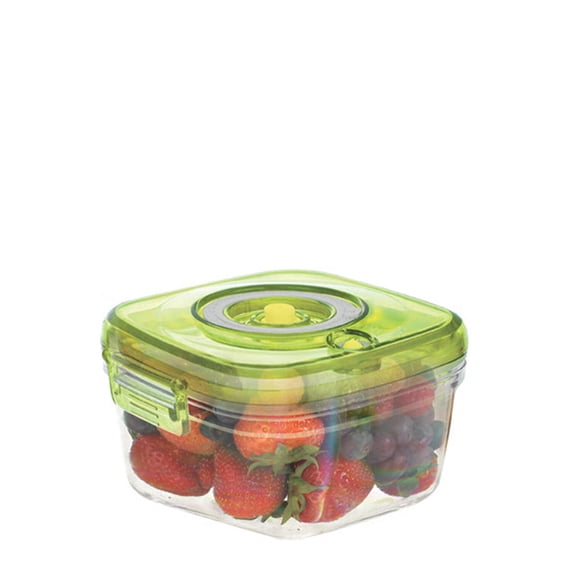 Small Square Vacuum Food Container with Hand Pump 23oz