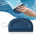 thumbnail image 1 of Small Squeegee for Shower Glass, 2.8X4.3inch Window Squeegee with Hooks, Streak Free Cleaning Tool for Tile, Handheld Squeegee for Mirror Car, Compact Wiper for Countertop, Bathroom Accessories, 1 of 7