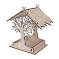 Small Squirrel Bird Feeders For The Outdoors Wooden Rustic Bird Feeder