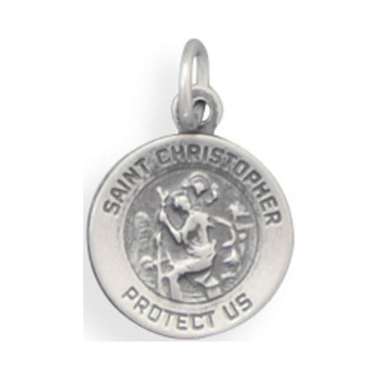 Small St. Christopher Charm - Patron Saint of Travel Small St. Christopher Charm - Patron Saint of Travel