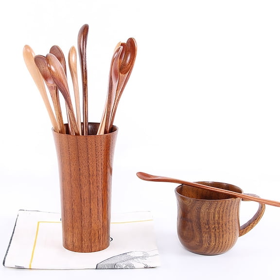 Wooden Long Handle Mixing Spoon, Stirrer for Coffee Tea, 2026 Kitchen Cooking Utensil