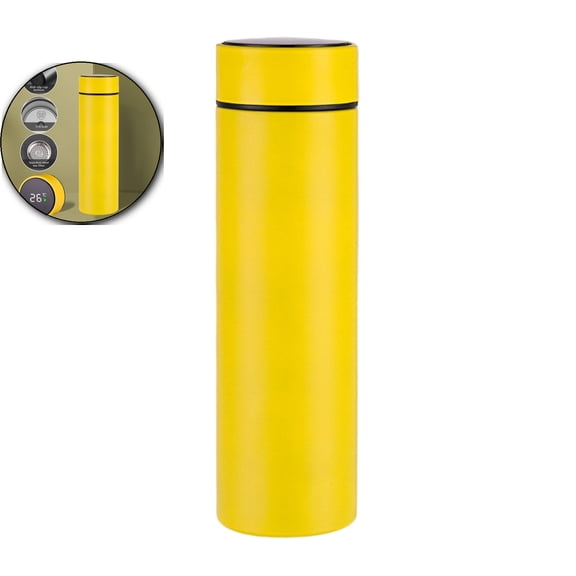 Small Stainless Steel Insulated Water Bottle Camping Travel Backpack Pocket Flask for Coffee Tea(8.8x2.5x2.5 Inch)