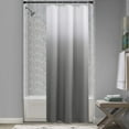 thumbnail image 1 of Small Stall Grey Shower Curtain 36 inch Wide Bathroom Shower Stall Curtain Set Grey White Shower Curtain Geometric Grey and White Shower Curtain Narrow Half Gray Bath Curtain 36x72 inches, 1 of 6