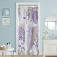 thumbnail image 1 of Small Stall Shower Curtain 36 x 72 Inch, Lavender Half Narrow Beach Ocean Themed Shower Curtain, Light Purple Tropical Seashell Starfish Coral Coastal Shower Curtains for Bathroom Decor, 1 of 6