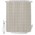 thumbnail image 1 of Small Stall Shower Curtain 36x72 Inch Narrow Half Size Buffalo Plaid Bath Curtains Bathroom Decor, Farmhouse Grey Checkered Vintage Grid Waterproof Fabric Shower Curtain Set with Hooks 36 Inch, 1 of 7