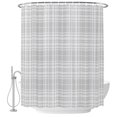 thumbnail image 1 of Small Stall Shower Curtain 36x72 Inch Narrow Half Size Buffalo Plaid Bath Curtains Bathroom Decor, Modern Gray Farmhouse Gingham Striped Waterproof Fabric Shower Curtain Set with Hooks 36 Inch, 1 of 7