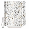 thumbnail image 1 of Small Stall Shower Curtain 36x72 Inch Narrow Half Size Grey Brown Botanical Bath Curtains Bathroom Decor Watercolor Summer Leaf Waterproof Fabric Shower Curtain Set with Hooks 36 Inch, 1 of 6