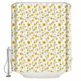 thumbnail image 1 of Small Stall Shower Curtain 36x72 Inch Narrow Half Size Yellow Spring Floral Bath Curtains Bathroom Decor Summer Botanical Elegant Waterproof Fabric Shower Curtain Set with Hooks 36 Inch, 1 of 6