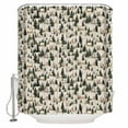 thumbnail image 1 of Small Stall Shower Curtain 48x72 Inch Narrow Half Size Christmas Bath Curtains Bathroom Decor Xmas Tree Green Farmhouse Snowflake Rustic Waterproof Fabric Shower Curtain Set with Hooks 48 Inch, 1 of 6