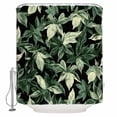 thumbnail image 1 of Small Stall Shower Curtain 48x72 Inch Narrow Half Size Tropical Leaf Bath Curtains Bathroom Decor Summer Palm Tree Branch Nature Modern Waterproof Fabric Shower Curtain Set with Hooks 48 Inch, 1 of 6