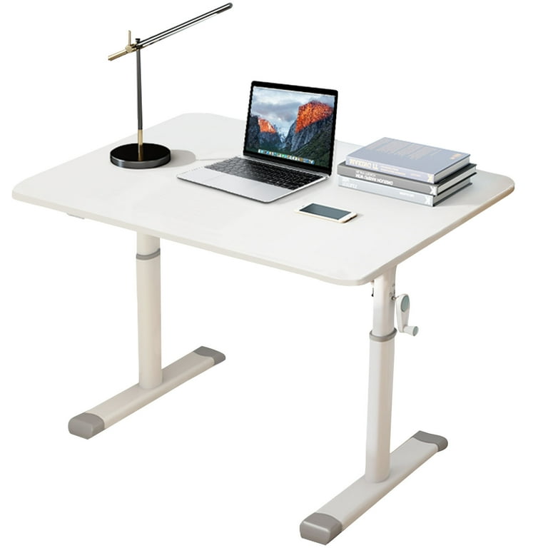Small Standing Desk Adjustable Height Stand up Desk Small Computer Writing Desk Home Office Table for Small Spaces