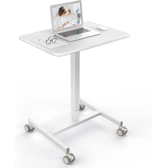 Small Standing Desk, Mobile Stand up Desks with Lockable Wheels ...