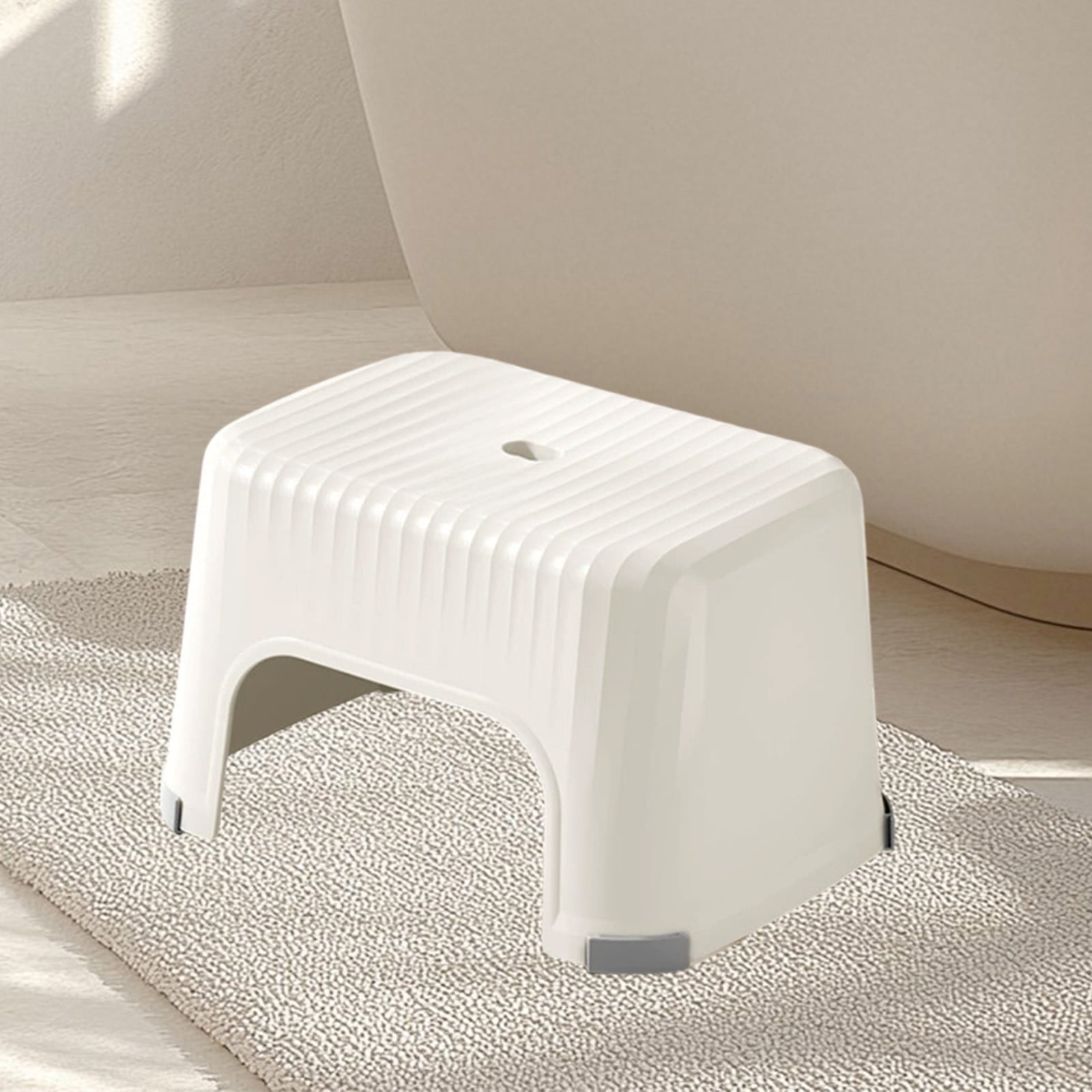 Small Step Stool Plastic Shower Stool Lightweight Stepping Stool 8 Inch ...