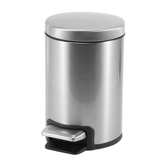 Small Step Can with Lid  3 Liter Pedal Waste Bin for Bathroom and Living Room Stainless Steel Easy to Clean for Home and Hotel