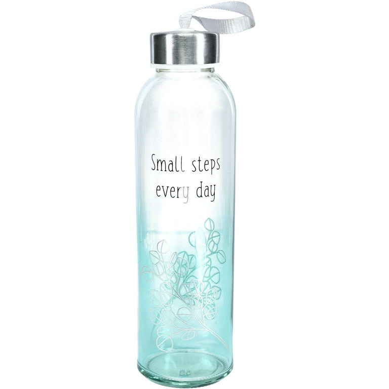 Small Steps - 16.5 oz Glass Water Bottle