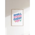 Small Steps Every Day Wall Art Print, Botanical Inspirational Danish ...