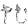 thumbnail image 1 of Small Sterling Silver Runner Nose Ring / Ear cuff Non-Pierced (one piece) 7/16 inch, 1 of 2