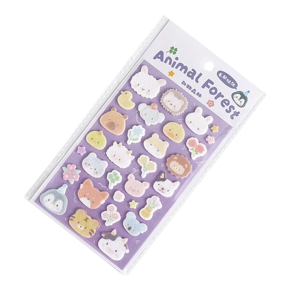 Small Sticker Reusable Tiny Sticker Scrapbooking Decorative Puffier Sticker