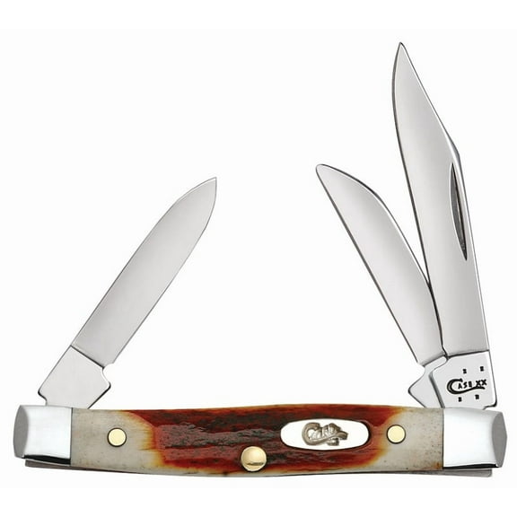 CASE XX Genuine Red Deer Stag Small Stockman Stainless Pocket Knife Knives
