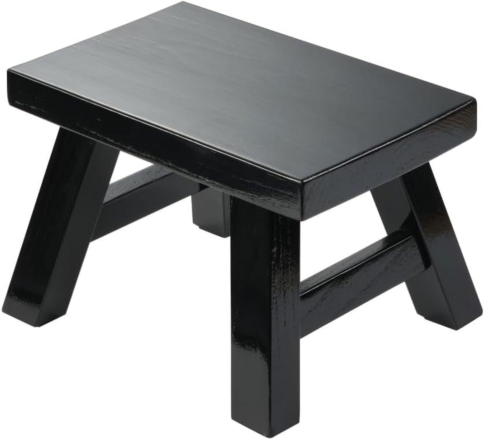 Stool 8 Inch Small Stool Wooden Step Stool Footstool Solid Wood 8 inch for Kids ...