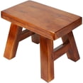thumbnail image 1 of Small Stool Wooden Step Stool Footstool Solid Wood 8 inch for Kids Adults Plant Stand Fishing Stool, 1 of 10