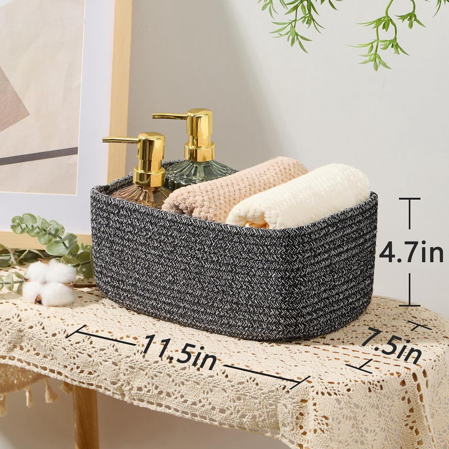 Small Storage Baskets for Organizing | Closet Organizer Bins | Shelf ...