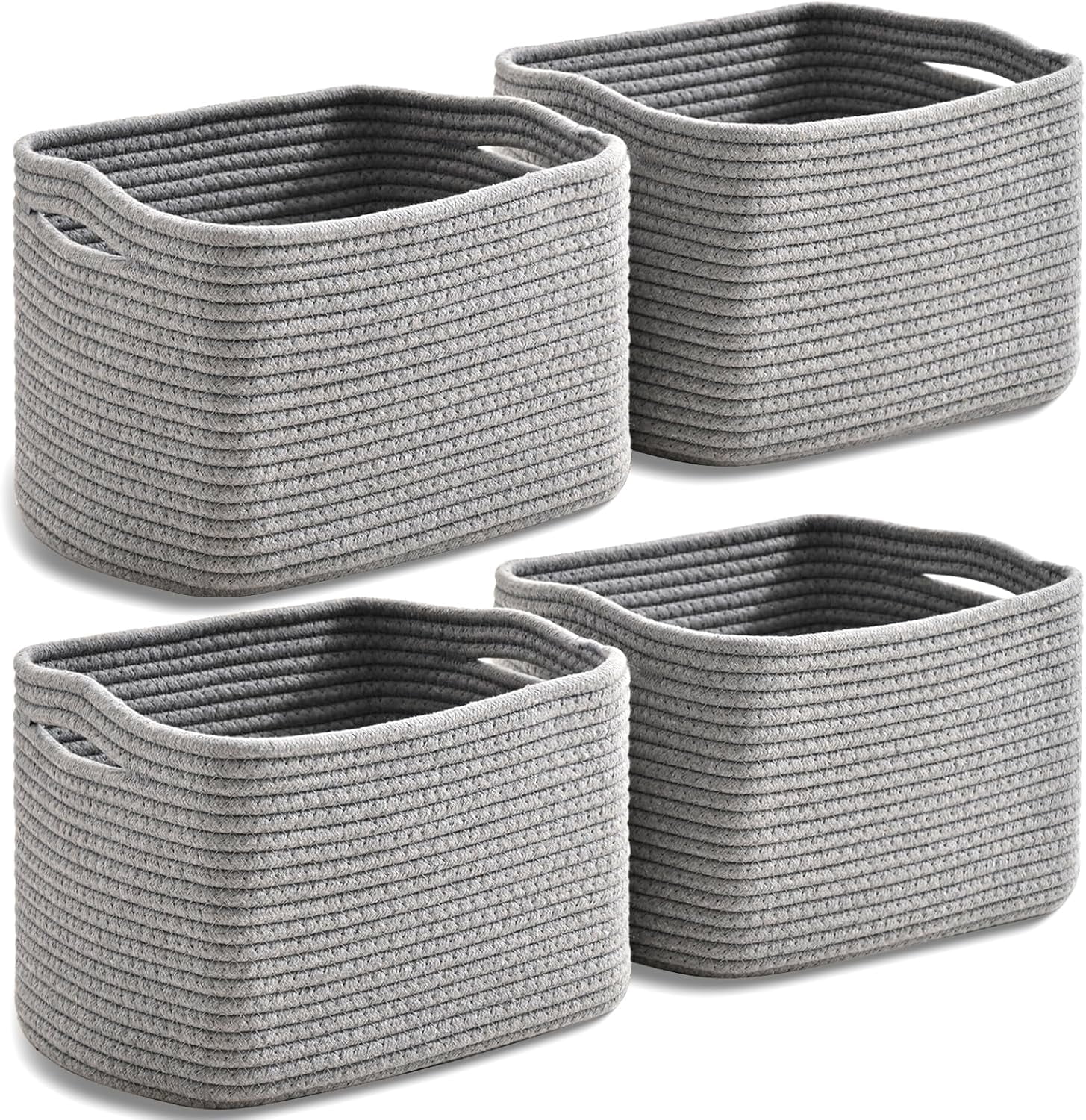 Small Storage Baskets for Organizing, Woven Storage Baskets for Shelves