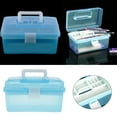 thumbnail image 1 of New Small Storage Bins With Lids MultiPurpose Handled Box With Dividers DIY Hobby Craft Storage Case Plastic Storage Containers for Organizing Stackable Clear Storage Boxes, 1 of 6