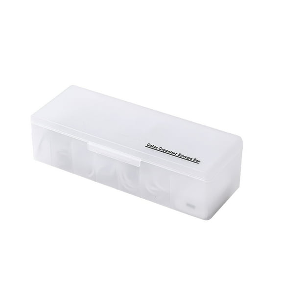 Small Storage Box 7-bin Desktop Drawer Storage Box with Flip-top Transparent Small Item Organizer, Accessory for Data Cables and Charging Heads