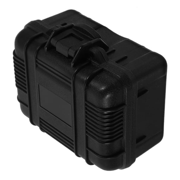 Small Storage Box Travel Suitcase Plastic Tools Case Tool Organizers and Storage Black