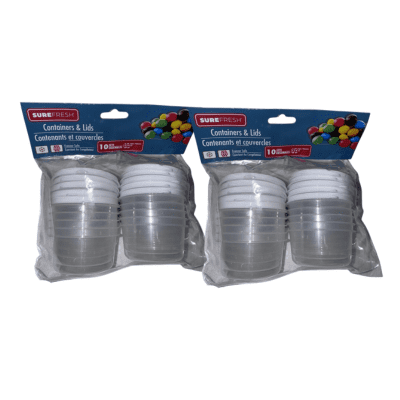 Small Storage Containers 10 X 2 packs = 20 Total!