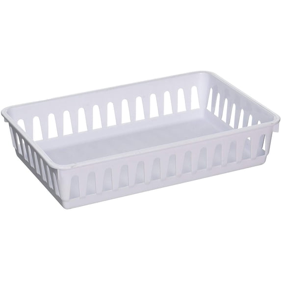 24-pack Sterilite Small Storage Tray Organizer - Rectangle, Classic Style - 24 Pack, White — Home & Garage Storage, Stackable Design