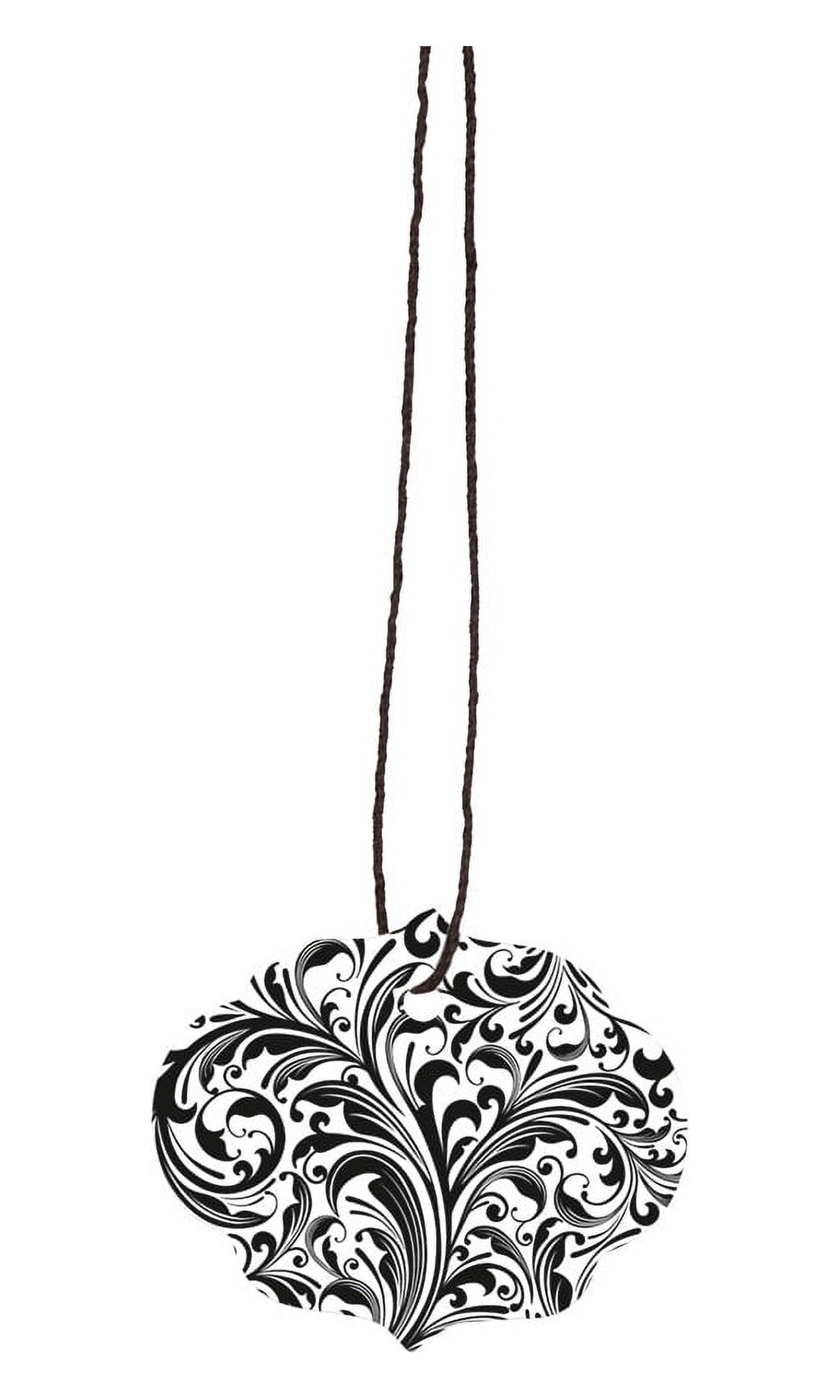 SSWBasics Small Strung Ornate Oval Elegant Tags - 1½”H x 1½”W - Pack of 500