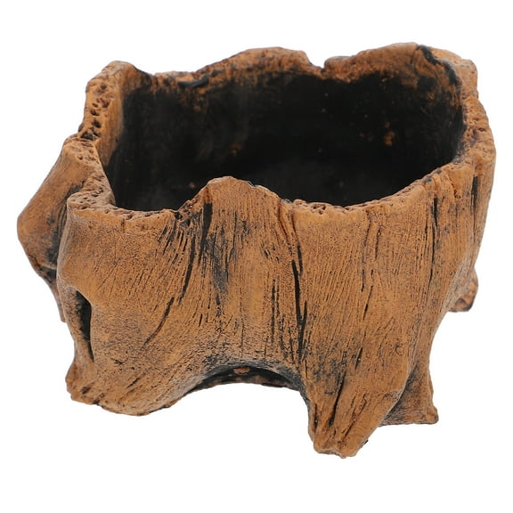 Creative Vintage Imitation Wood Pile Tree Wood Flower Pot Fleshy Micro Landscape Plant Cement Flower Pot