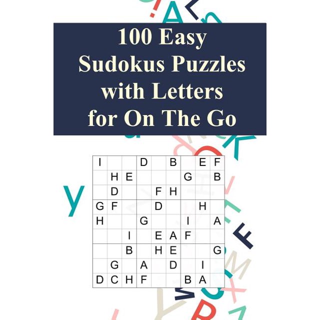 Small Sudoku Books 100 Easy Sudoku Puzzles with Letters for On The Go