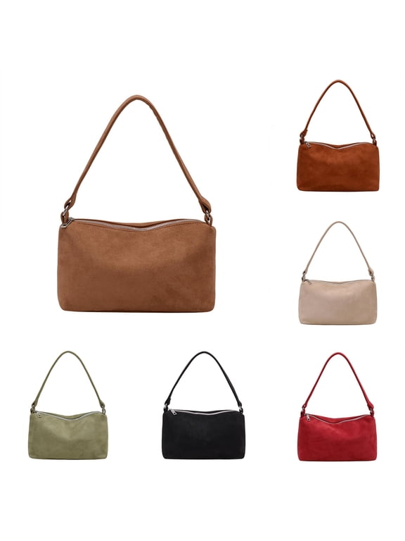 Small Suede Purse Suede Mini Shoulder Bag For Women 2025 Fall Winter Handbag Clutch