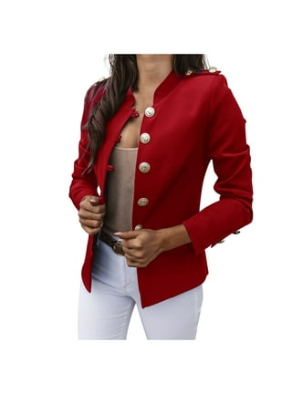 Ladies Business Suit Jacket Big Red Suit Jacket European Station Long-Sleeved  Spring and Autumn Top - China Suits and Clothing price