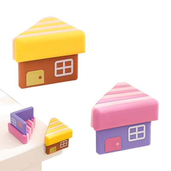 Small Table Corner Collision Pad Cartoon Edge Guard Protective Corner Cover 5.3x2.1x3.8cm/2.09x0.83x1.5inches Kid Design/Stylish & Functional For Busy Parents69730