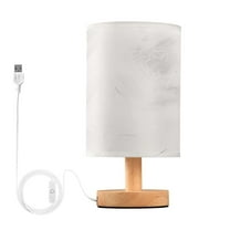 Small Table Lamp LED Bedside Nightstand Lamps with Fabric Shade Decor Desk Lamp for Living Room Bedroom Office White Soft Brush Stroke