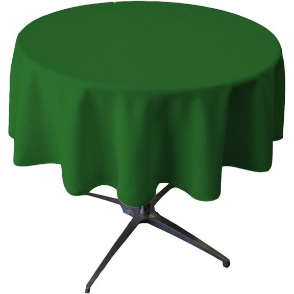 Small Tablecloth Polyester Round 36 Inch by CintBllTer (Kelly Green)